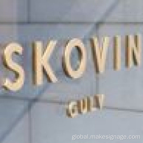 Durable Metal Signage Modern Metal Letter Signs Supplier